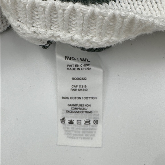 Garage Cream & Olive Striped Knit Sweater - Picture 3 of 4